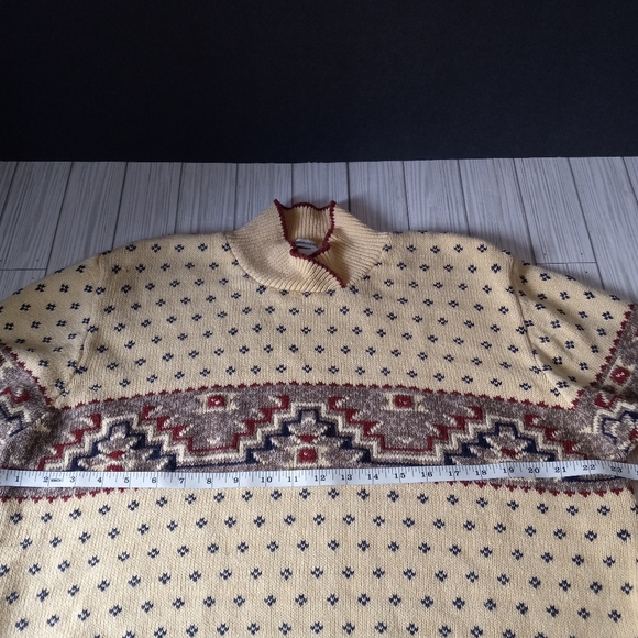 Vintage Christopher & Banks Hand Embroidered Fair Isle Sweater - Picture 4 of 6